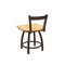 Holland Bar Stool Co 18" Low Back Swivel Vanity Stool, Bronze Finish, Nat Oak Seat 82118BZNatOak - alternate 2